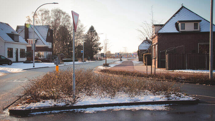 Afbeelding: verkeersplein op de Westerhovenseweg